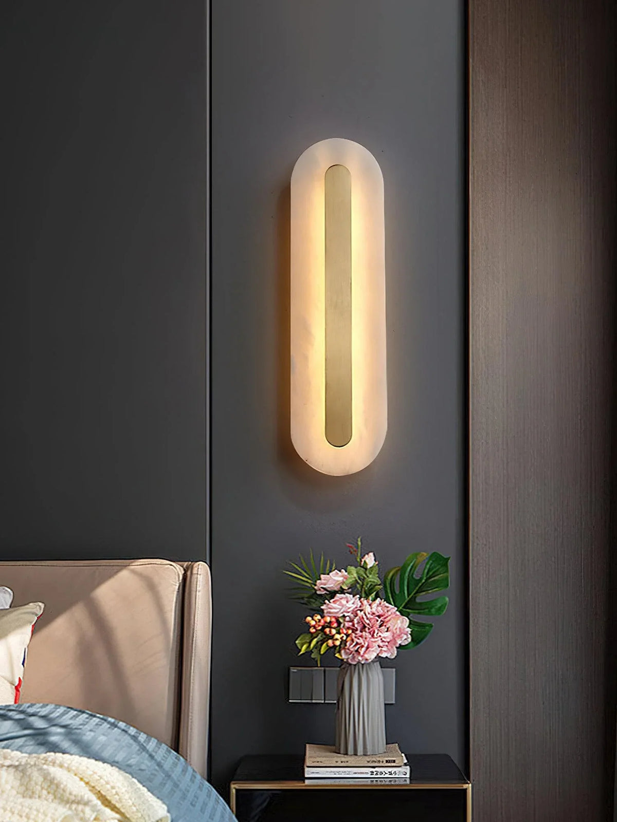 Metavaya Wall light Marble Rounded Wall Light