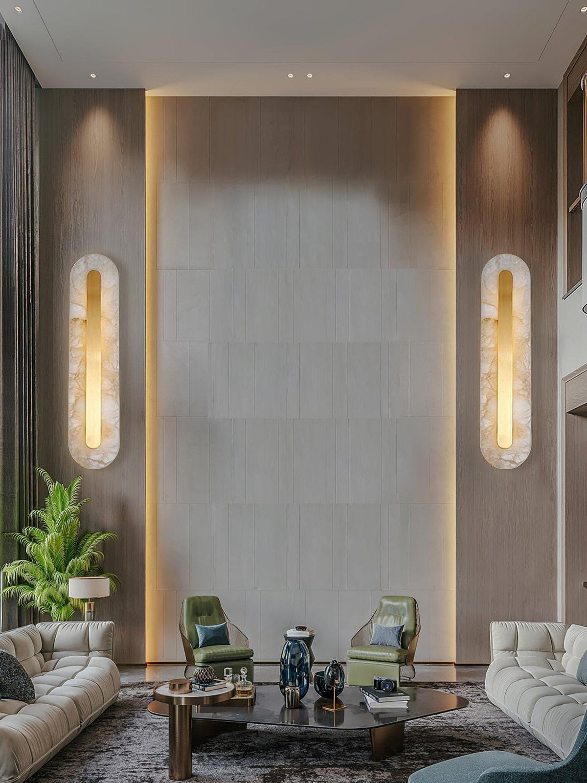 Metavaya Wall light Marble Rounded Wall Light