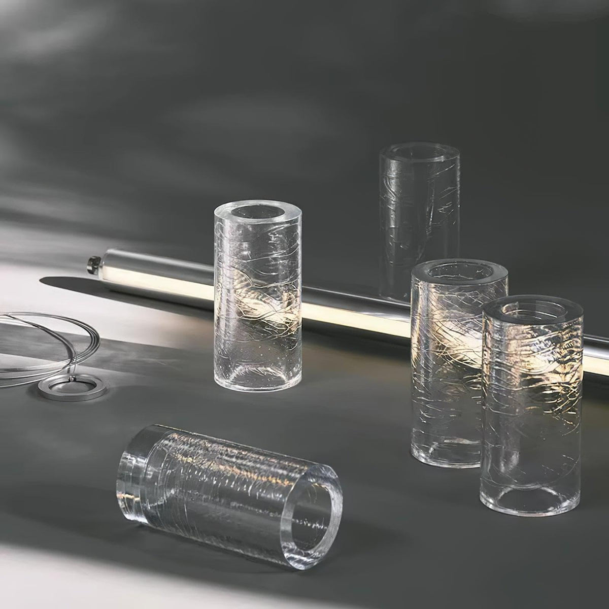 Metavaya Chandelier Mcdade Segmented Glass Chandelier