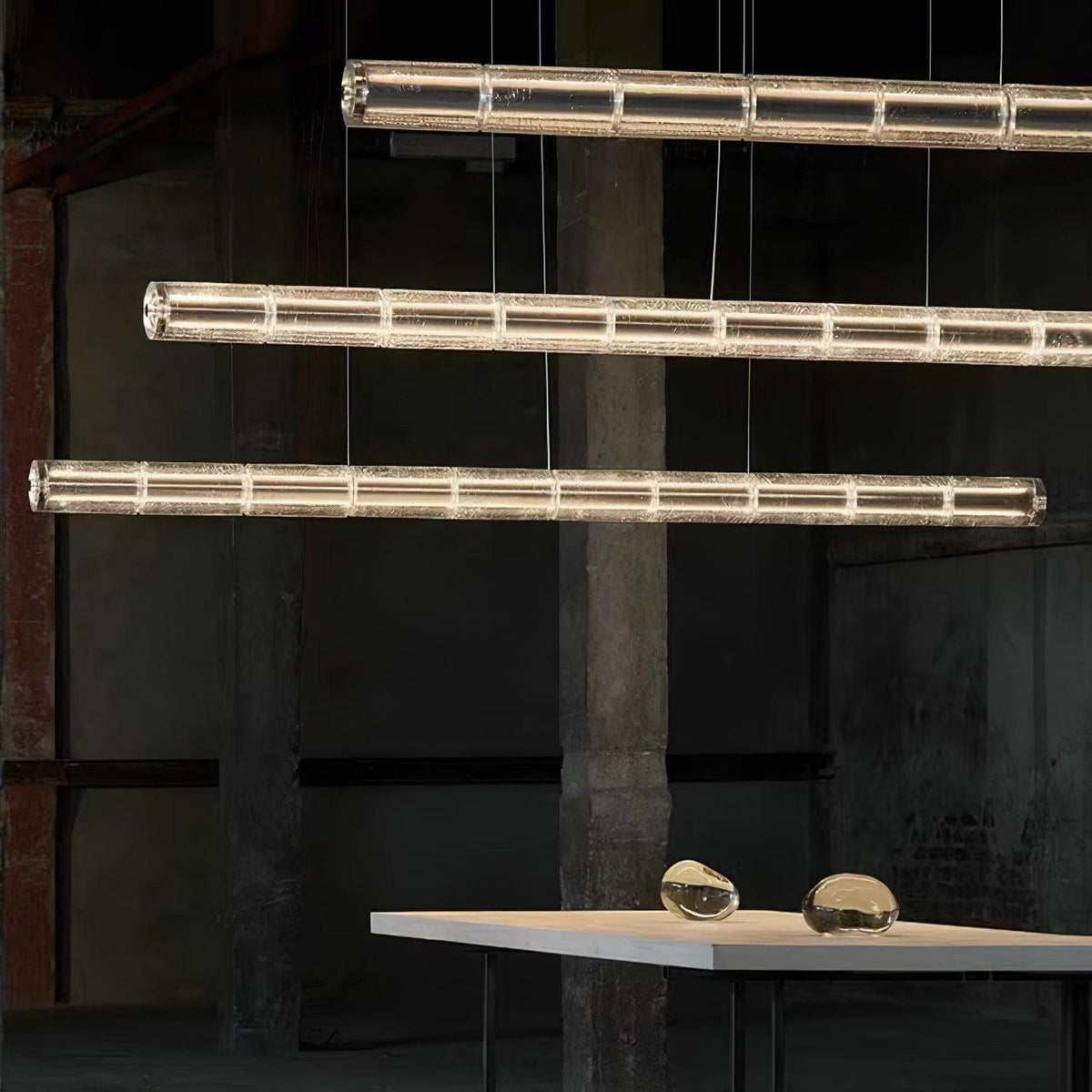 Metavaya Chandelier Mcdade Segmented Glass Chandelier
