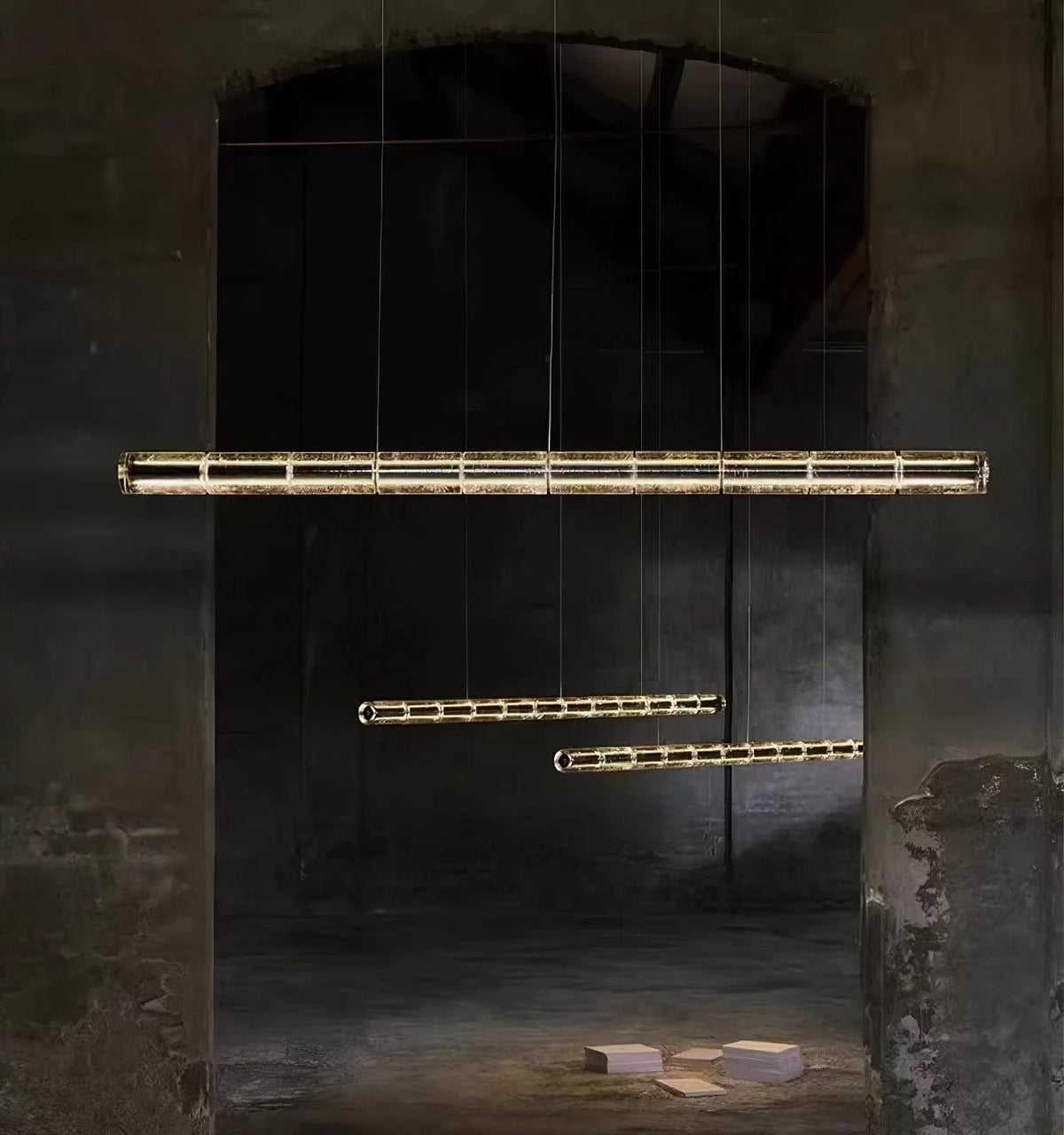 Metavaya Chandelier Mcdade Segmented Glass Chandelier
