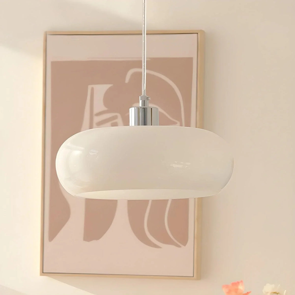 Metavaya Pendant lamp Dia 28cm x H 10cm / ∅ 11.02″ x H 3.94″ / White Meblo Pendant Lamp 6938617818166 M2023120504-1 Brilliant Lighting | Meblo Pendant Lamp