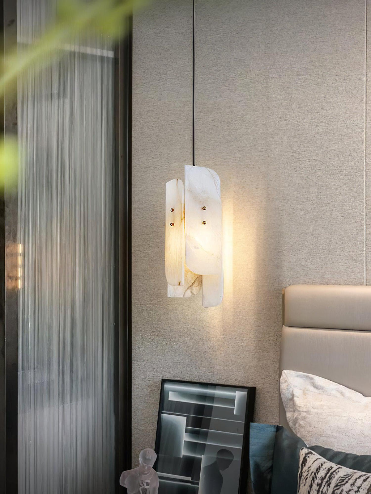 Metavaya Pendant light Dia 15cm x H 40cm / ∅ 5.9″ x H 15.7″ / White Megalith mini-hanglamp 6938617813246 M2023110704-1