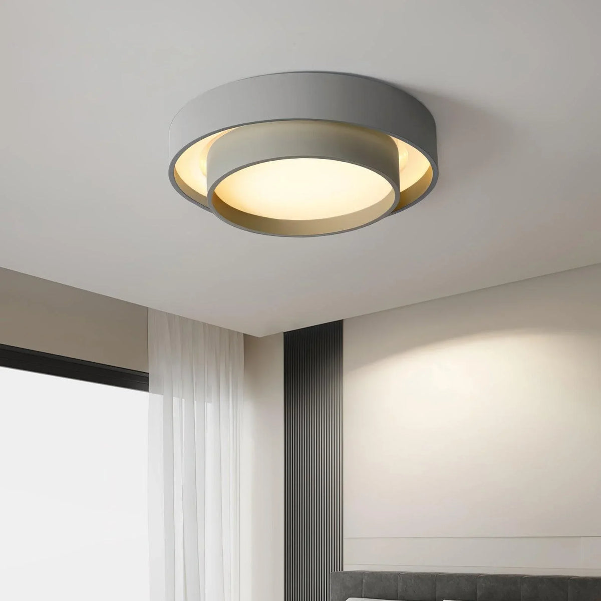 Metavaya Ceiling Lamp Dia 50cm x H 14cm / ∅ 19.7″ x H 5.5″ / White / Warm Light Melody Ceiling Lamp 6938617814144 M2023111102-4