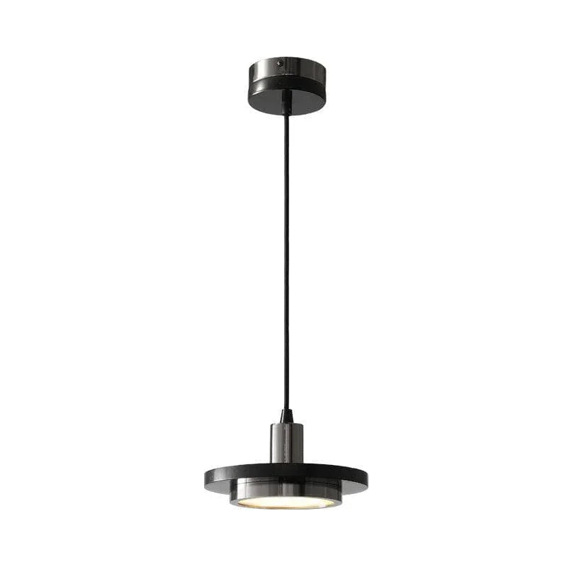 Metavaya Pendant lamp Dia 20 cm x H 9 cm / ∅ 7.8″ x H 3.5″ / Black marble / Warm white Bersi Marble Pendants Lamp 6938617818432 M2023120507-3 Bersi Marble Pendants Lamp Sale