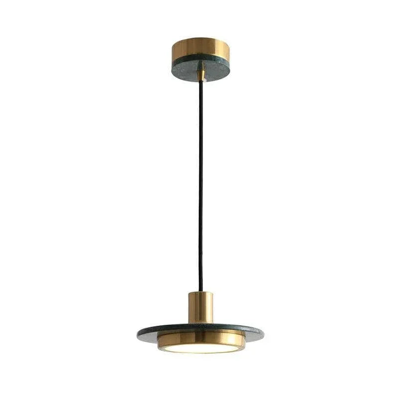 Metavaya Pendant lamp Dia 20 cm x H 9 cm / ∅ 7.8″ x H 3.5″ / Green marble / Warm white Bersi Marble Pendants Lamp 6938617818265 M2023120507-2 Bersi Marble Pendants Lamp Sale