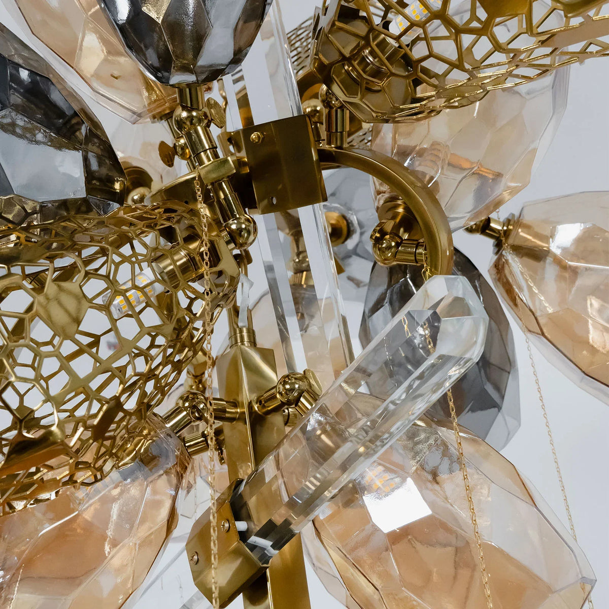 Modern Art Glass Crystal Chandelier - view 9 | Metavaya