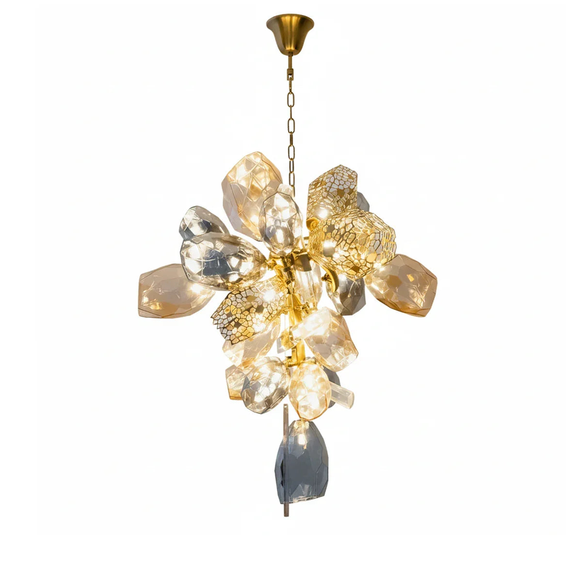 Modern Art Glass Crystal Chandelier | Metavaya
