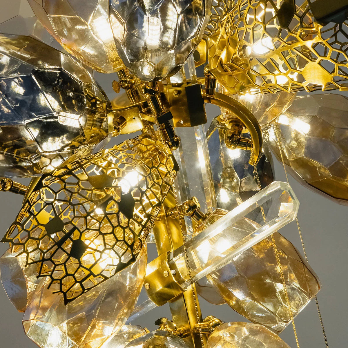 Modern Art Glass Crystal Chandelier - view 11 | Metavaya