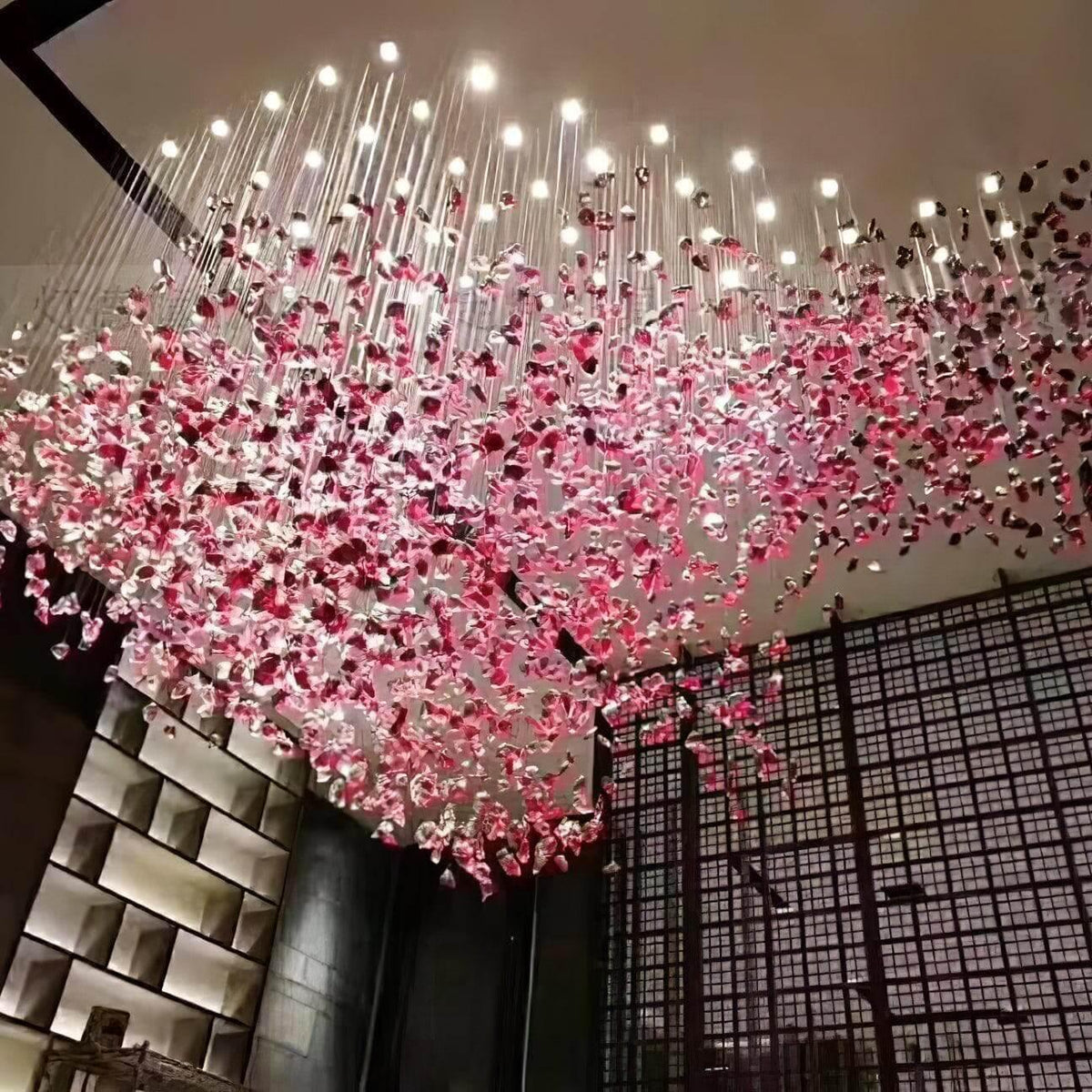 Metavaya Chandelier Multicolor Crystal Stone Chandelier