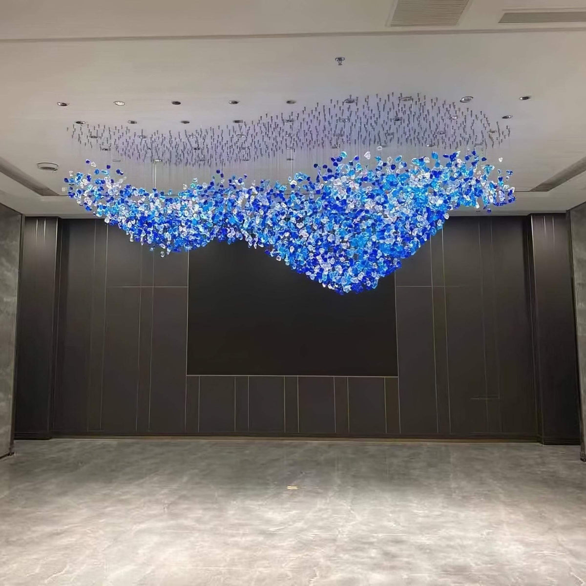 Metavaya Chandelier Multicolor Crystal Stone Chandelier