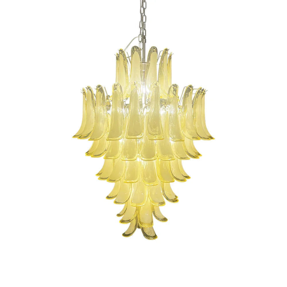 Caramel Petals Glass Chandelier - view 15 | Metavaya