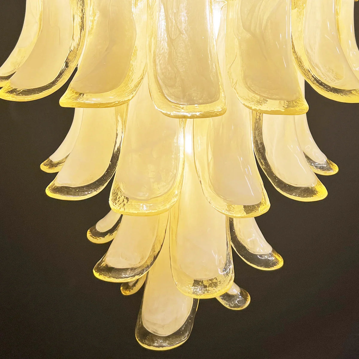 Caramel Petals Glass Chandelier - view 11 | Metavaya