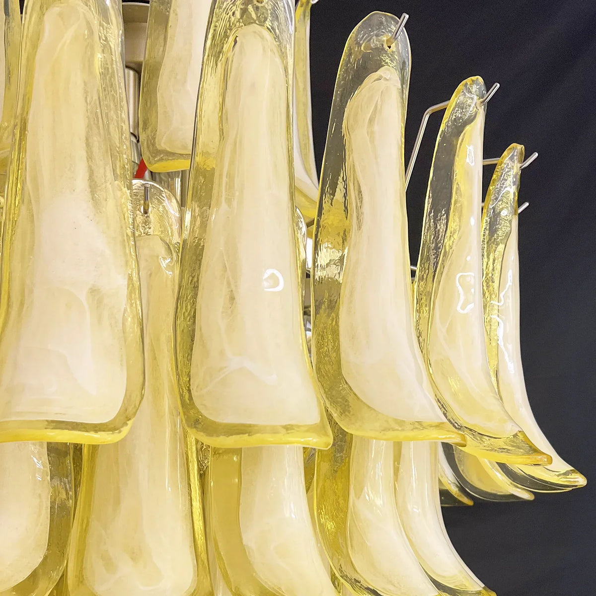 Caramel Petals Glass Chandelier - view 9 | Metavaya