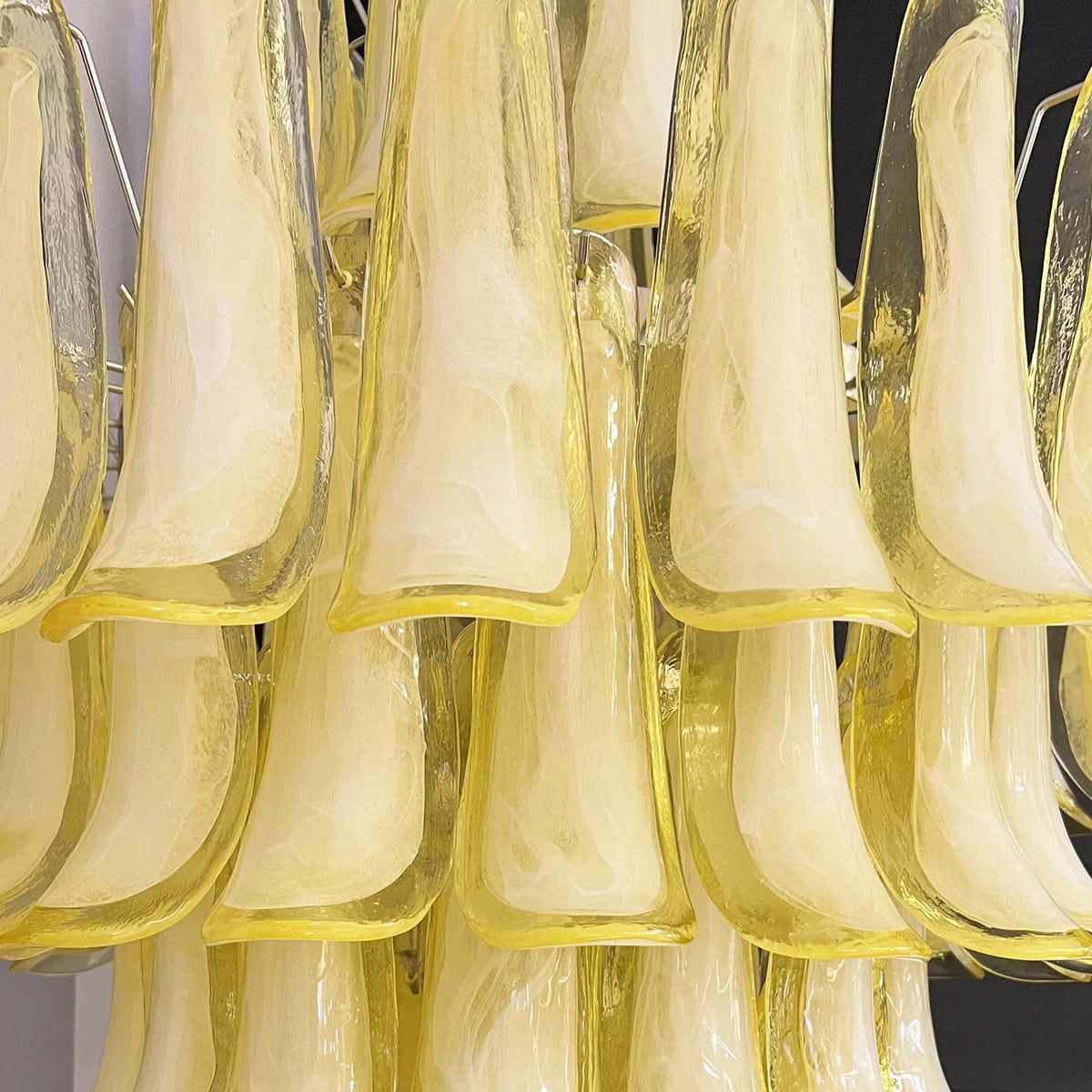 Caramel Petals Glass Chandelier - view 10 | Metavaya