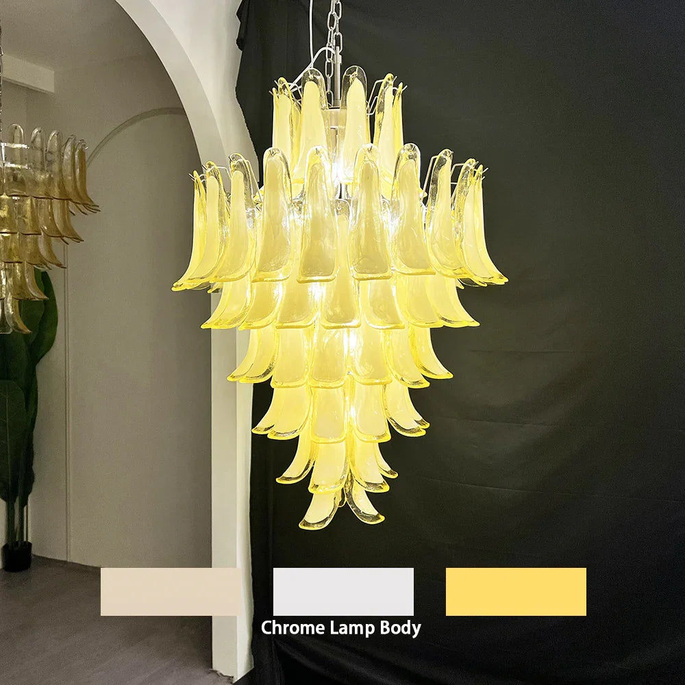 Caramel Petals Glass Chandelier - view 13 | Metavaya