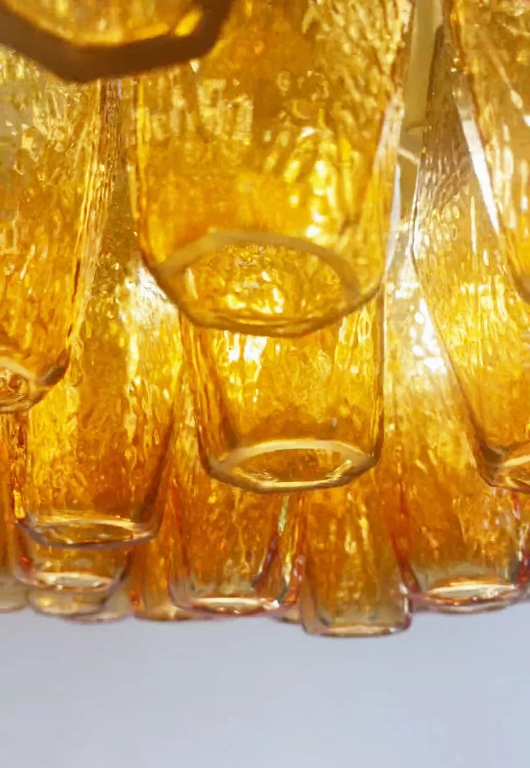 Faceted Amber Chandelier - view 11 | Metavaya