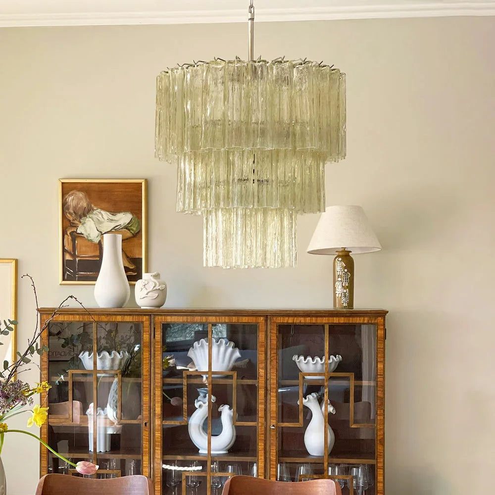 Honey Tubes Chandelier - view 2 | Metavaya