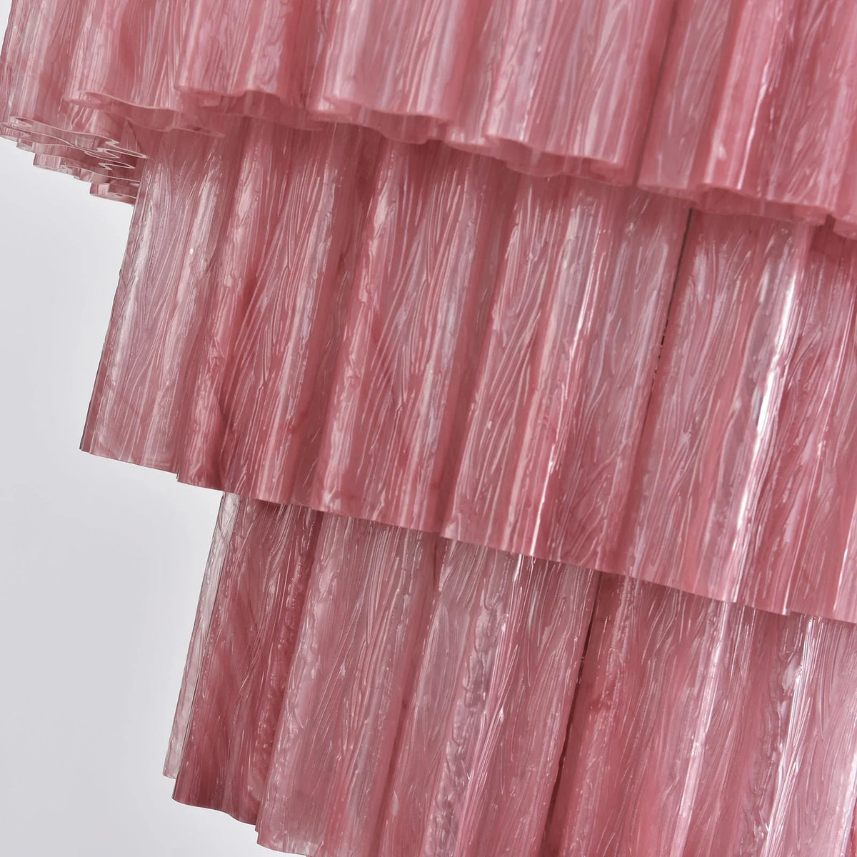 Red Glass Tubes Chandelier - view 4 | Metavaya