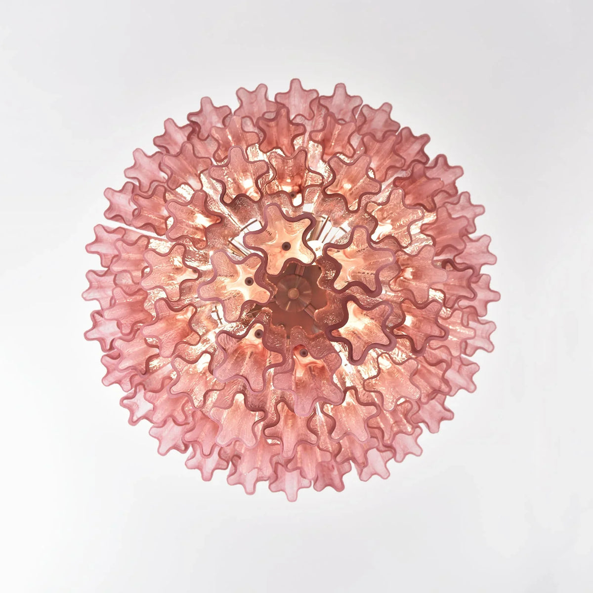 Red Glass Tubes Chandelier - view 22 | Metavaya
