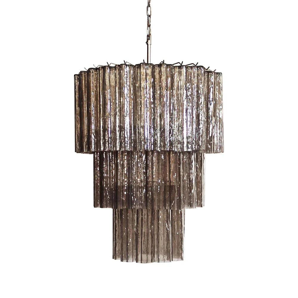 Smoked Tubes Chandelier | Metavaya