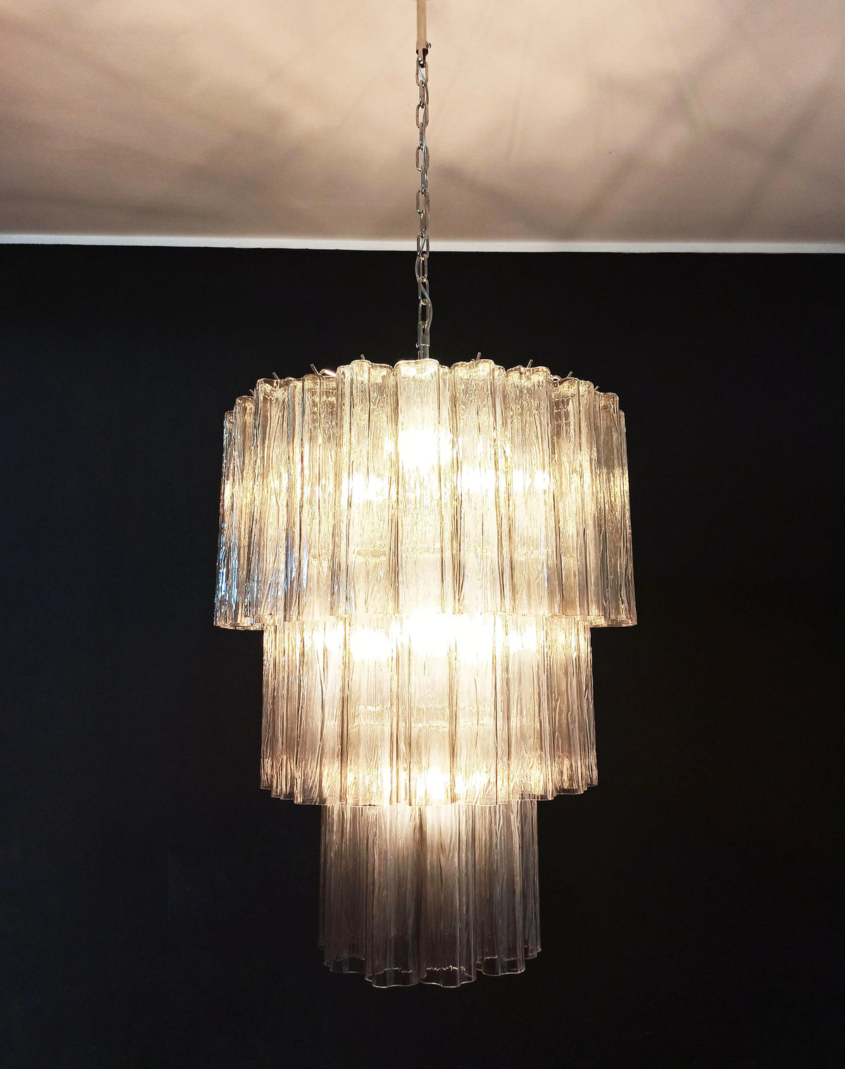 Smoked Tubes Chandelier - view 13 | Metavaya