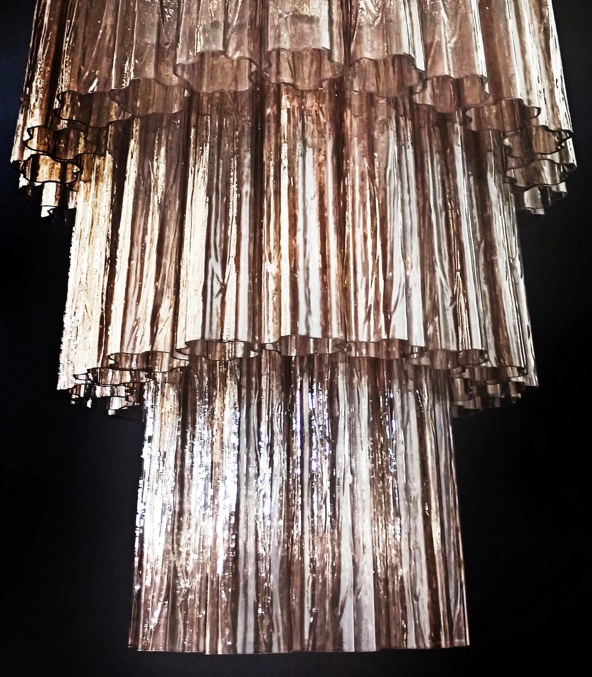 Smoked Tubes Chandelier - view 19 | Metavaya
