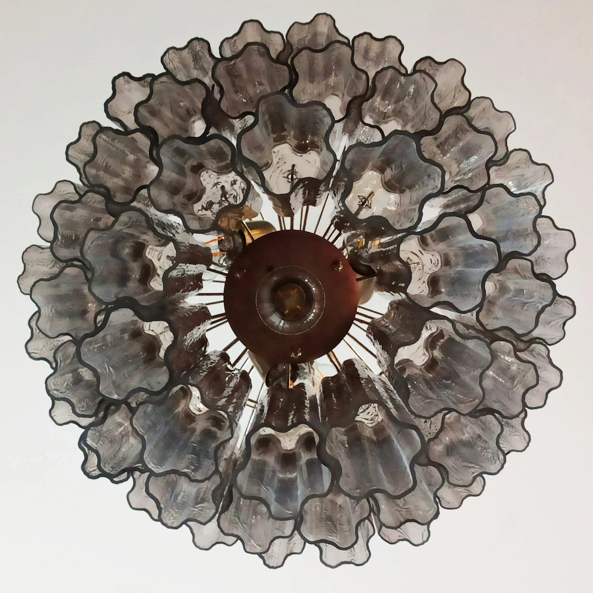 Smoked Tubes Chandelier - view 21 | Metavaya