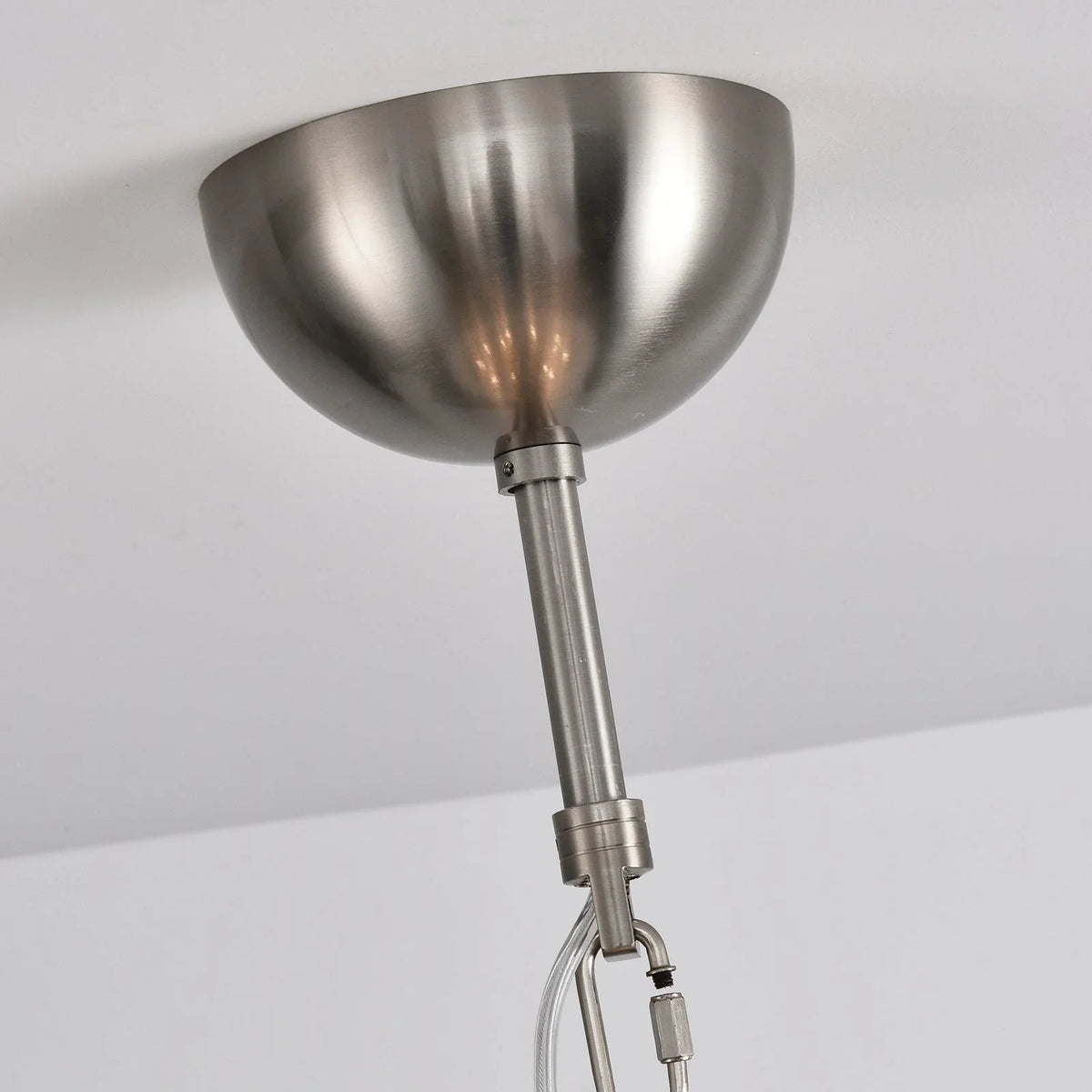 White Glass Tubes Chandelier - view 20 | Metavaya