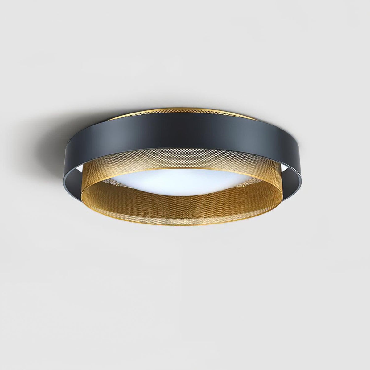 Metavaya Ceiling light Dia 38cm x H 15cm / ∅ 15″ x H 5.9″ / Gold+Black / Warm Light Nolan Ceiling Light 6938617813376 M2023110804-2