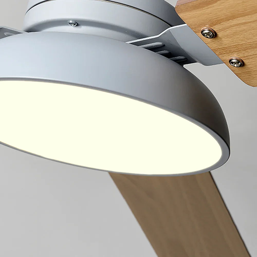 Nordic Industrial Blade Ceiling Fan Light - view 12 | Metavaya