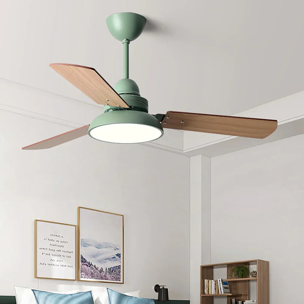 Nordic Industrial Blade Ceiling Fan Light - view 5 | Metavaya