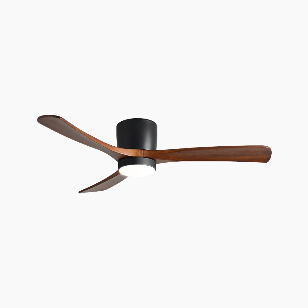 Nordic Wood Blade Ceiling Fan Light - view 29 | Metavaya