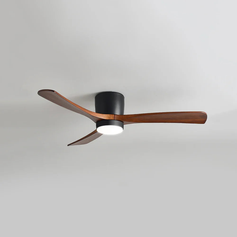 Nordic Wood Blade Ceiling Fan Light - view 16 | Metavaya