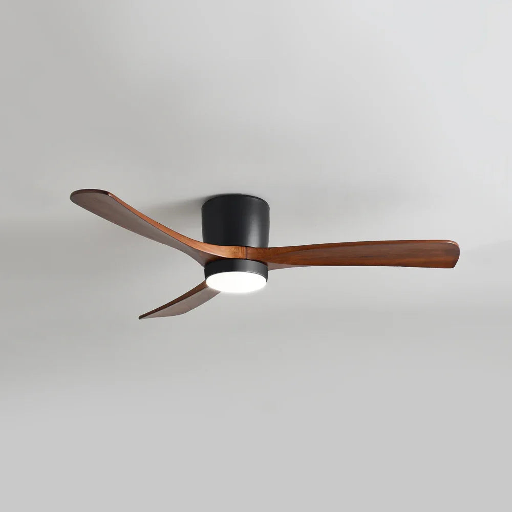 Nordic Wood Blade Ceiling Fan Light - view 17 | Metavaya