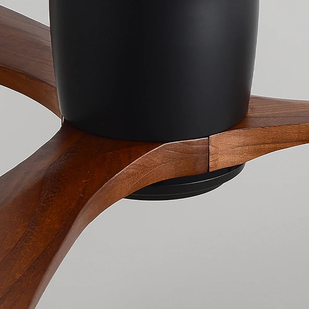 Nordic Wood Blade Ceiling Fan Light - view 22 | Metavaya