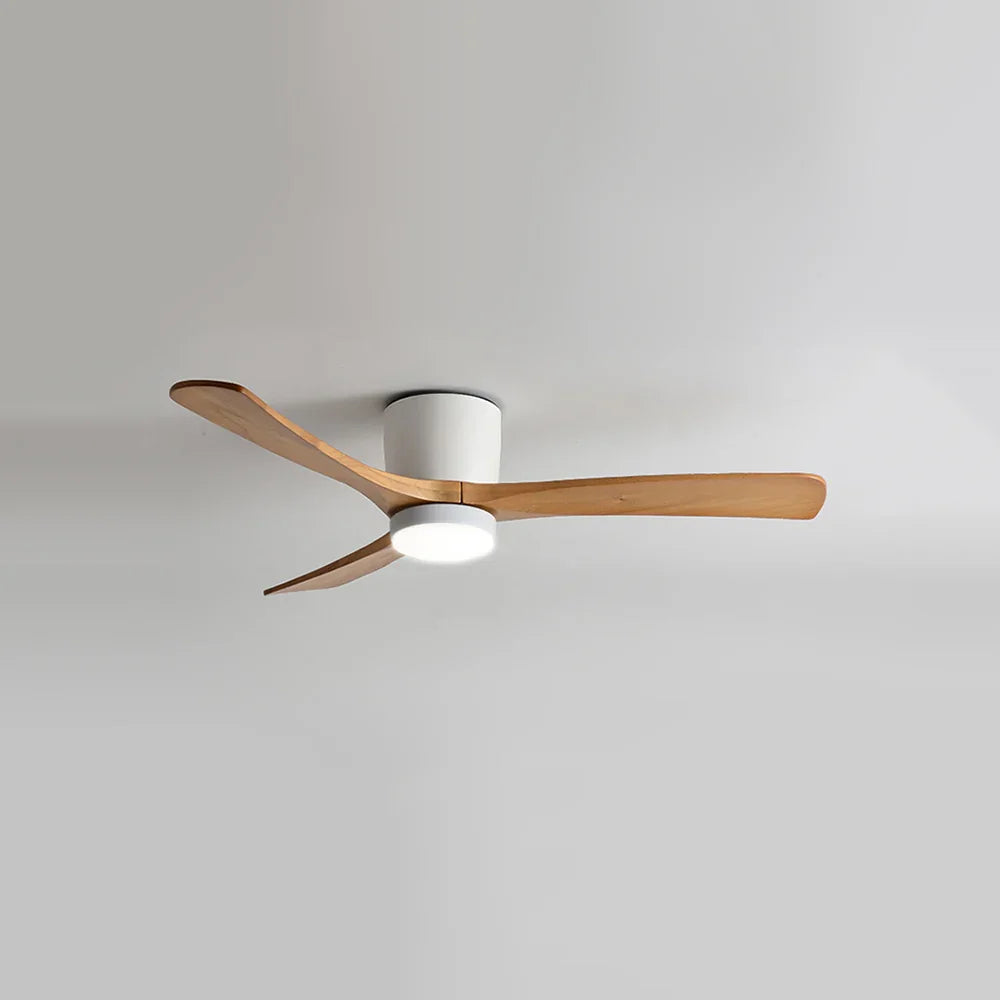 Nordic Wood Blade Ceiling Fan Light - view 25 | Metavaya