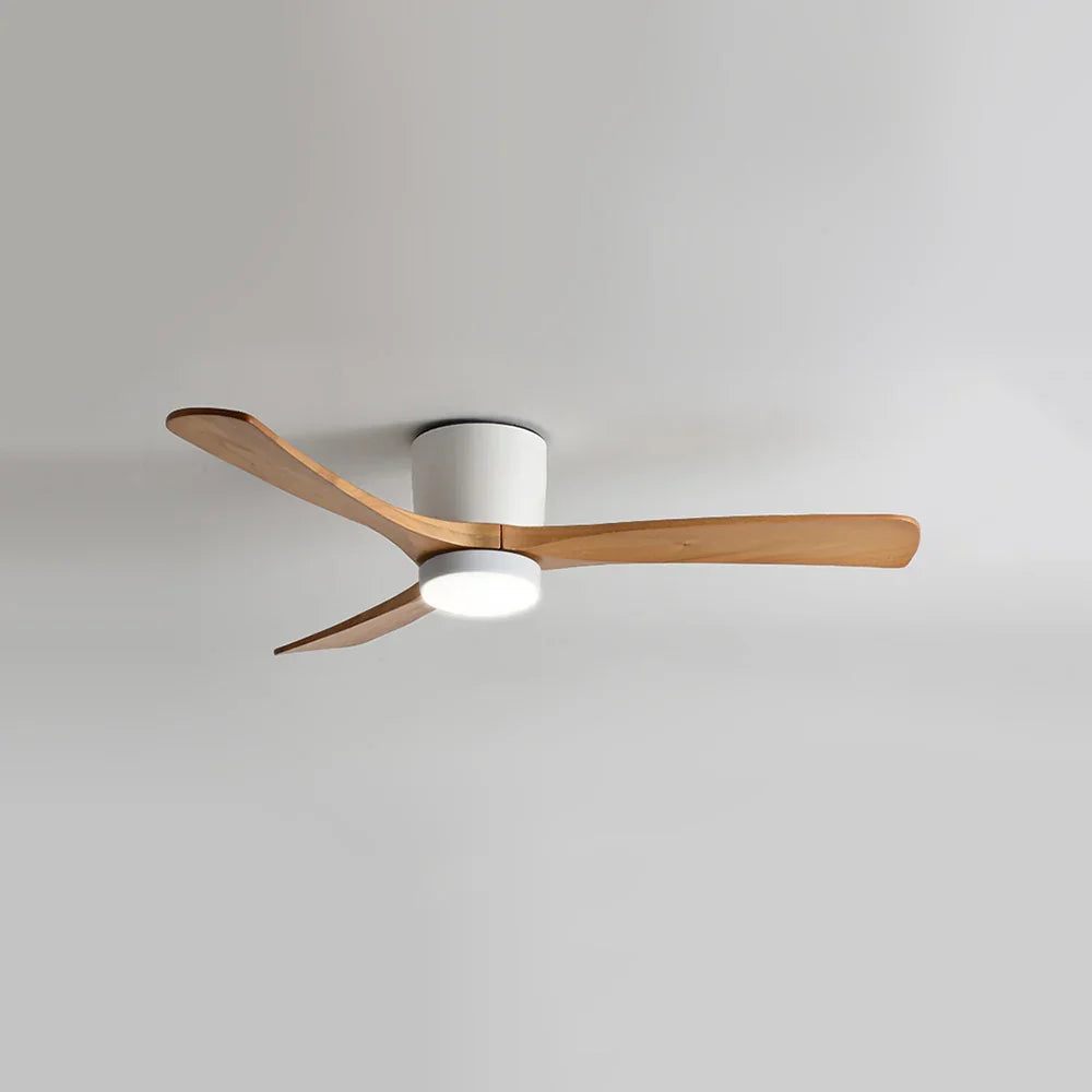 Nordic Wood Blade Ceiling Fan Light - view 26 | Metavaya