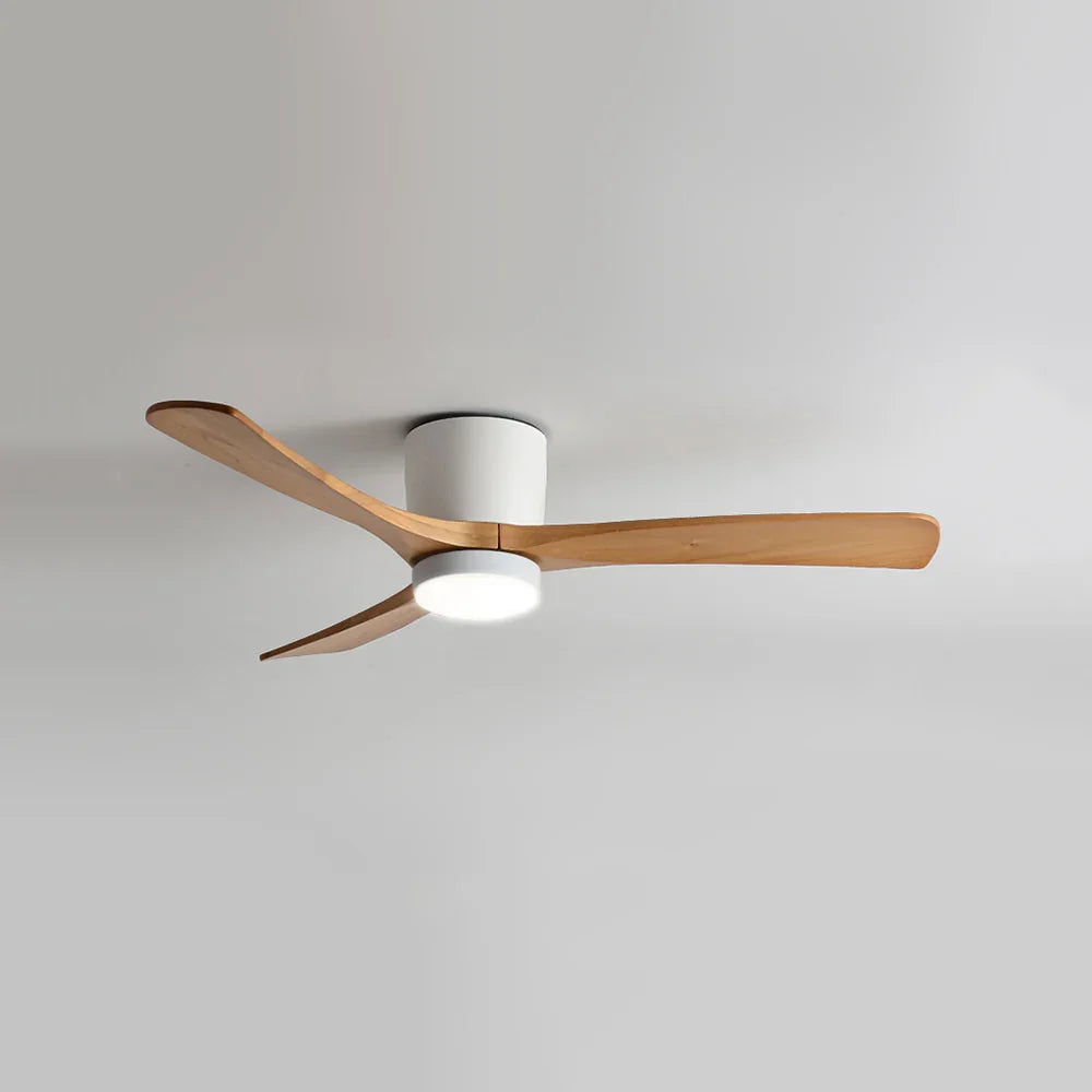 Nordic Wood Blade Ceiling Fan Light - view 27 | Metavaya