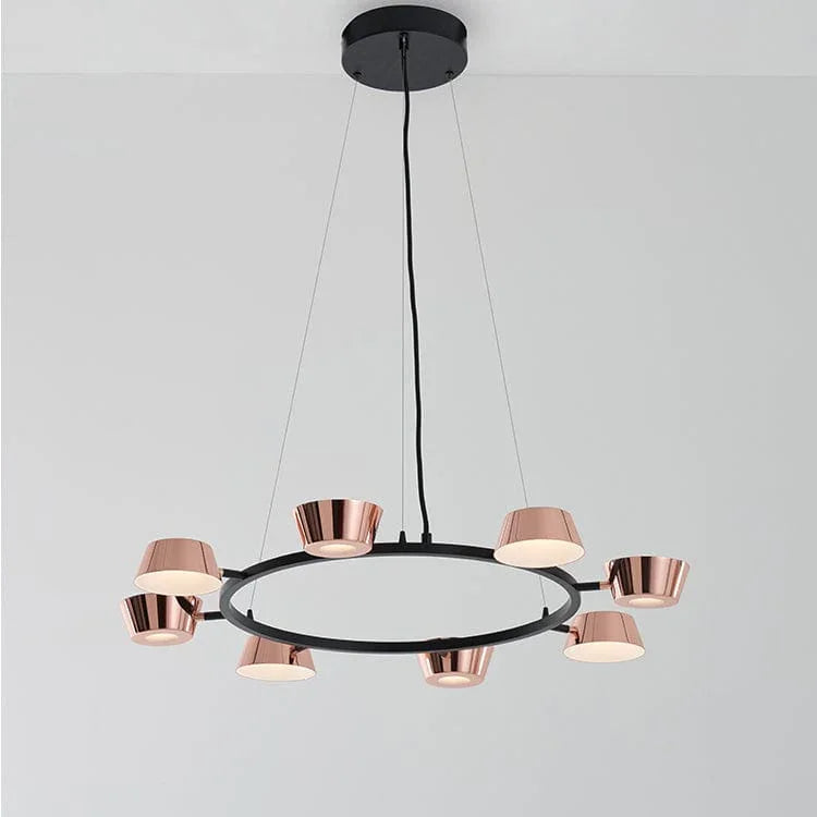 Metavaya Pendant light 8heads Dia 88cm x H 200cm / ∅ 31″ x H 78.7″ / Rose Gold / Warm White OLO PC4 Pendant Light 662668848105 M2023122703-3 OLO PC4 Pendant Light | Discount Sale
