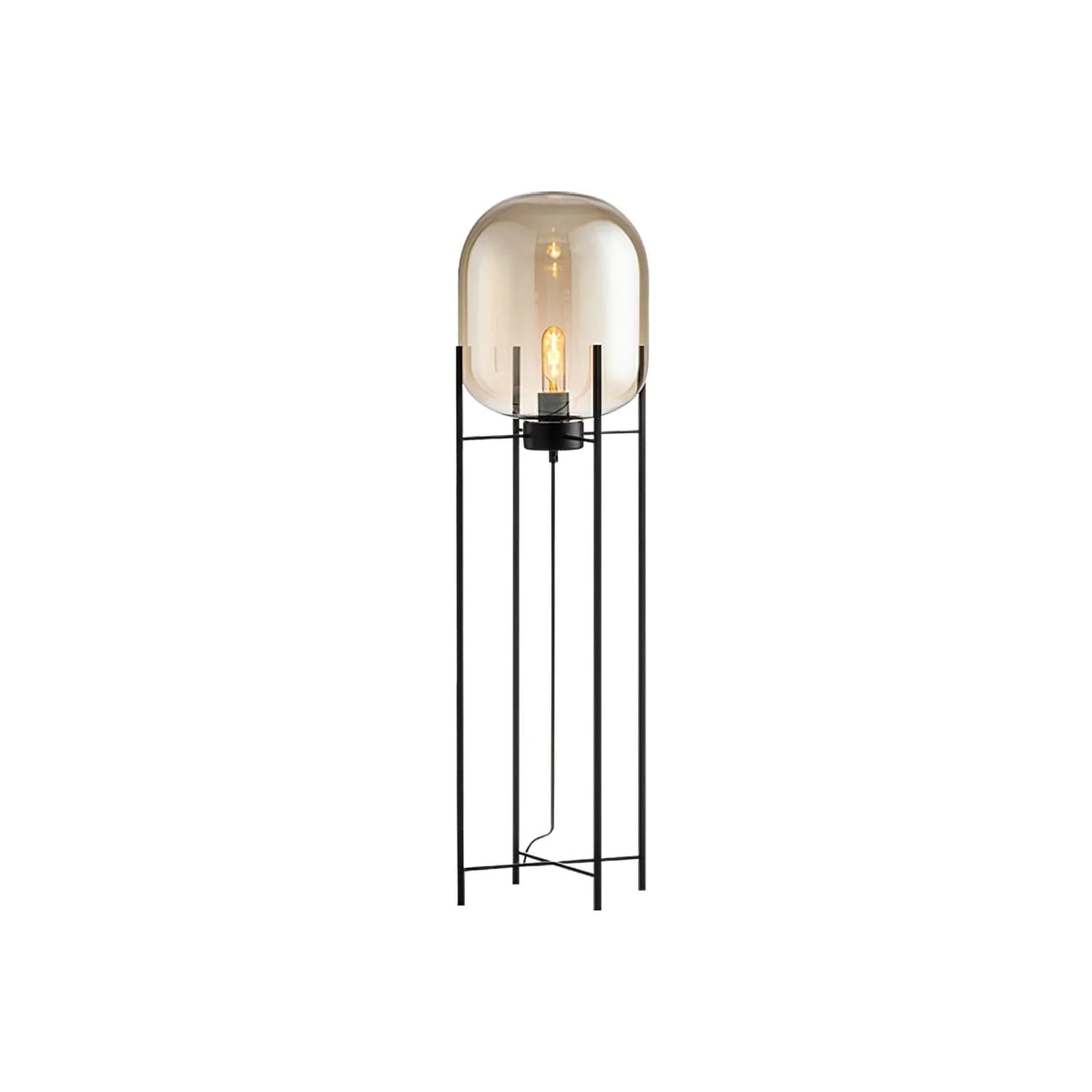 Metavaya Floor lamp Dia 48.2cm x H 88cm / ∅ 19″ x H 34.6″ / Amber / US Plug Oda Floor lamp 662668901718 M2024010604-1 Oda Floor Lamp | Discount Sale