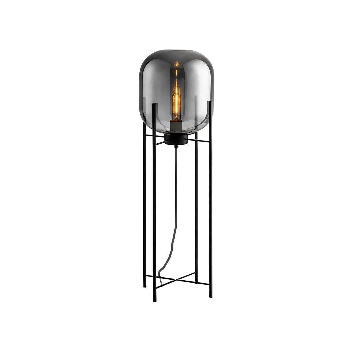 Metavaya Floor lamp Dia 48.2cm x H 88cm / ∅ 19″ x H 34.6″ / Grey / US Plug Oda Floor lamp 662668901756 M2024010604-5 Oda Floor Lamp | Discount Sale