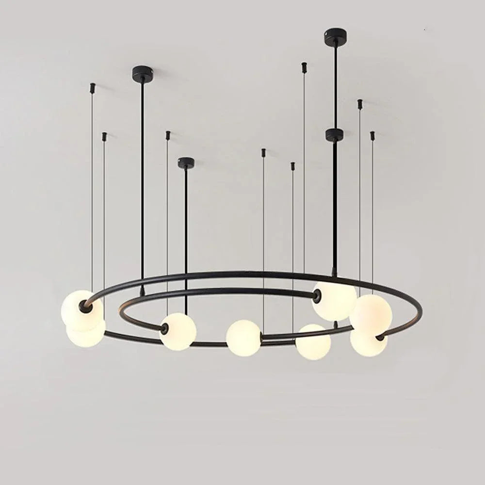 Metavaya Chandelier Dia 80 x H 65cm / ∅ 31.5″ x H 25.6″ / Black Oddments Chandelier 662668834276 M2023121701-2 Fragmented Chandeliers | Special Sale