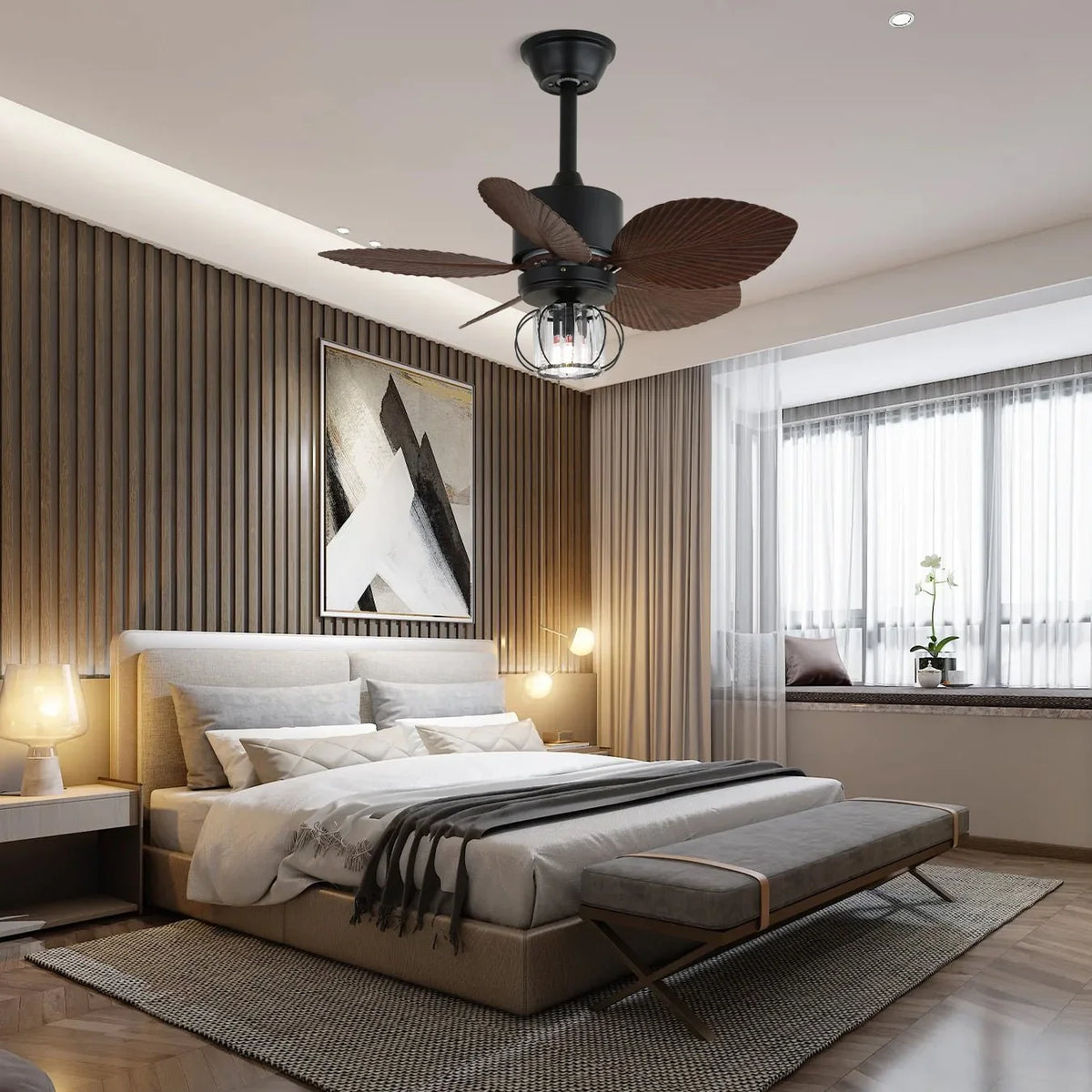 Oliver Gale Ceiling Fan Light - view 2 | Metavaya