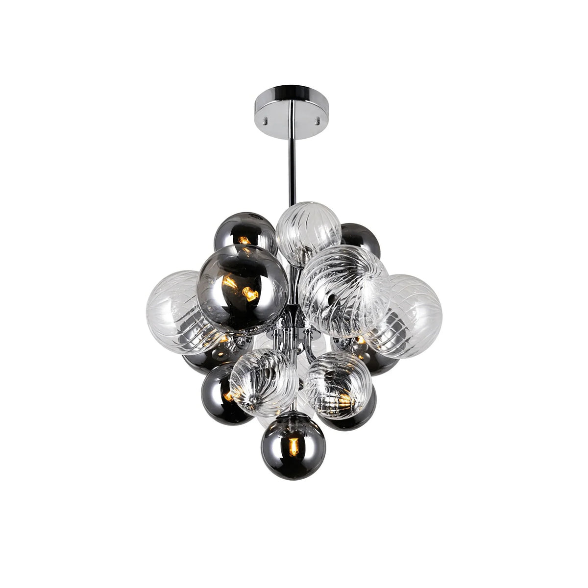 Metavaya Chandelier 8 heads Dia 60cm x H 46cm / ∅ 23.6″ x H 18.1″ / Chrome Pallocino Chandelier 662668838250 M2023121905-1 Pallocino Chandelier|Design Chandelier
