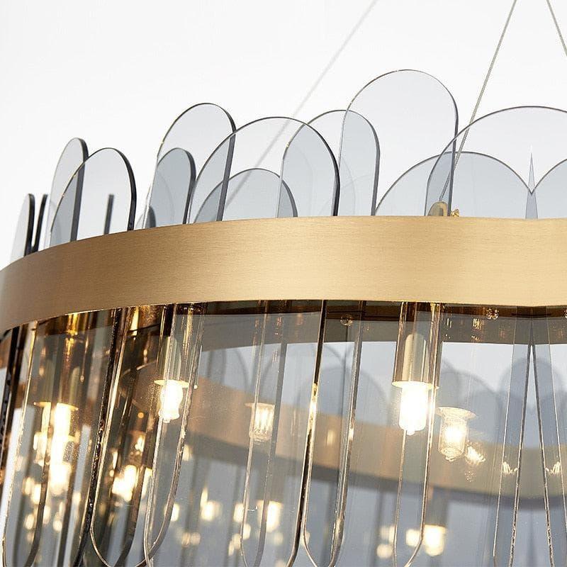 Metavaya Chandelier Patina Gold Ring Chandelier