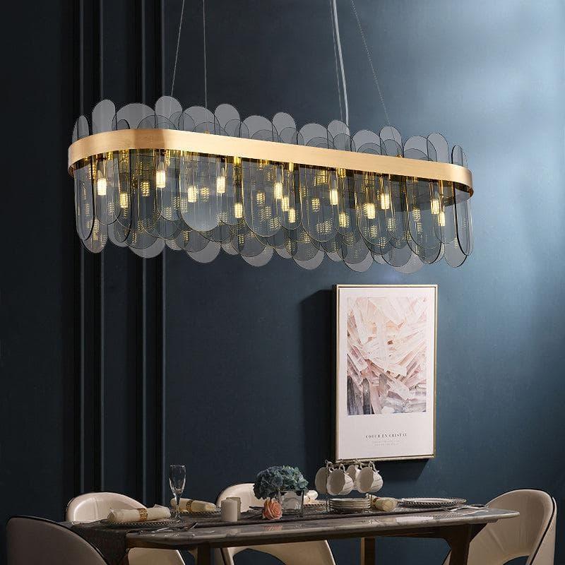 Metavaya Chandelier Patina Gold Ring Chandelier