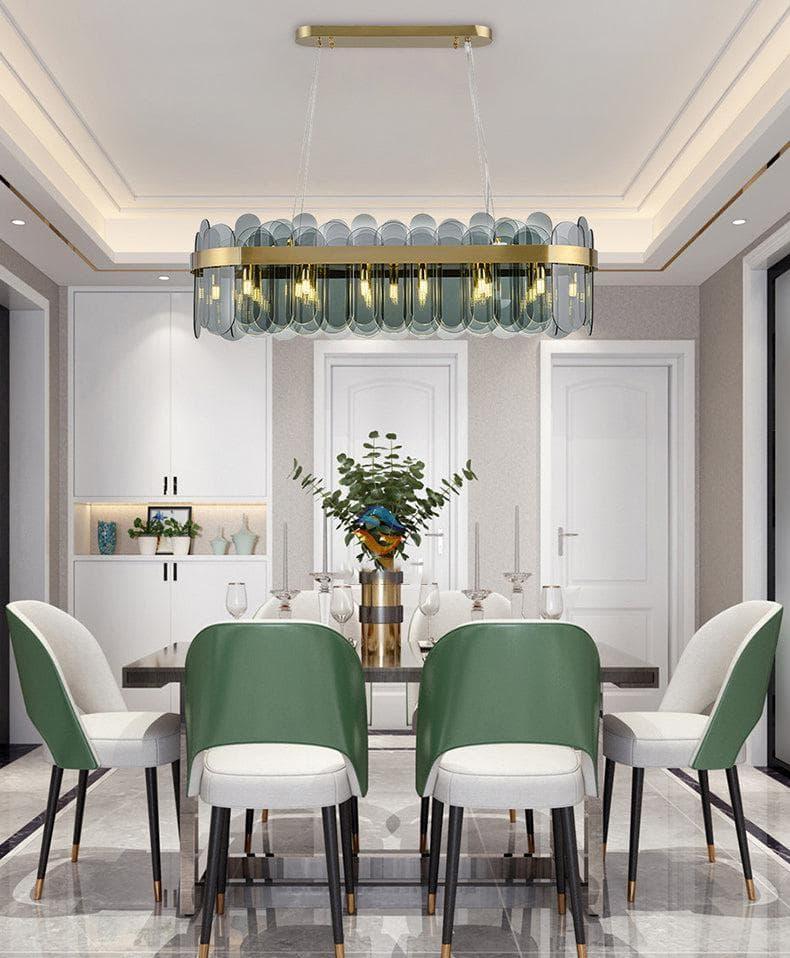 Metavaya Chandelier Patina Gold Ring Chandelier