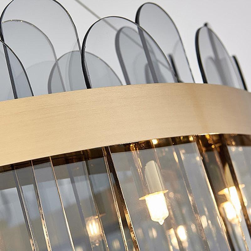 Metavaya Chandelier Patina Gold Ring Chandelier