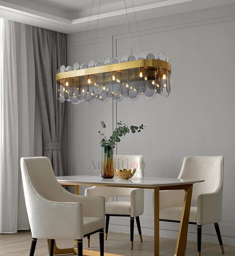 Metavaya Chandelier Patina Gold Ring Chandelier